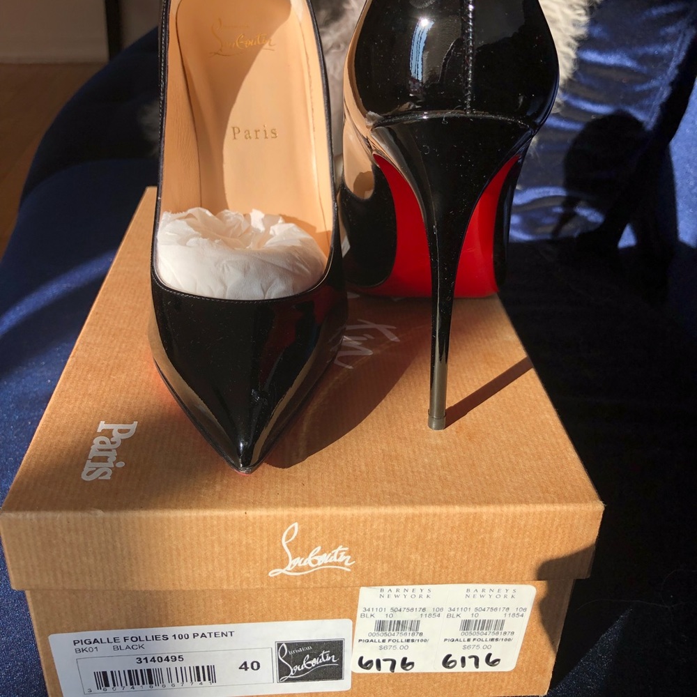 Christian Louboutin patent pigalle follies